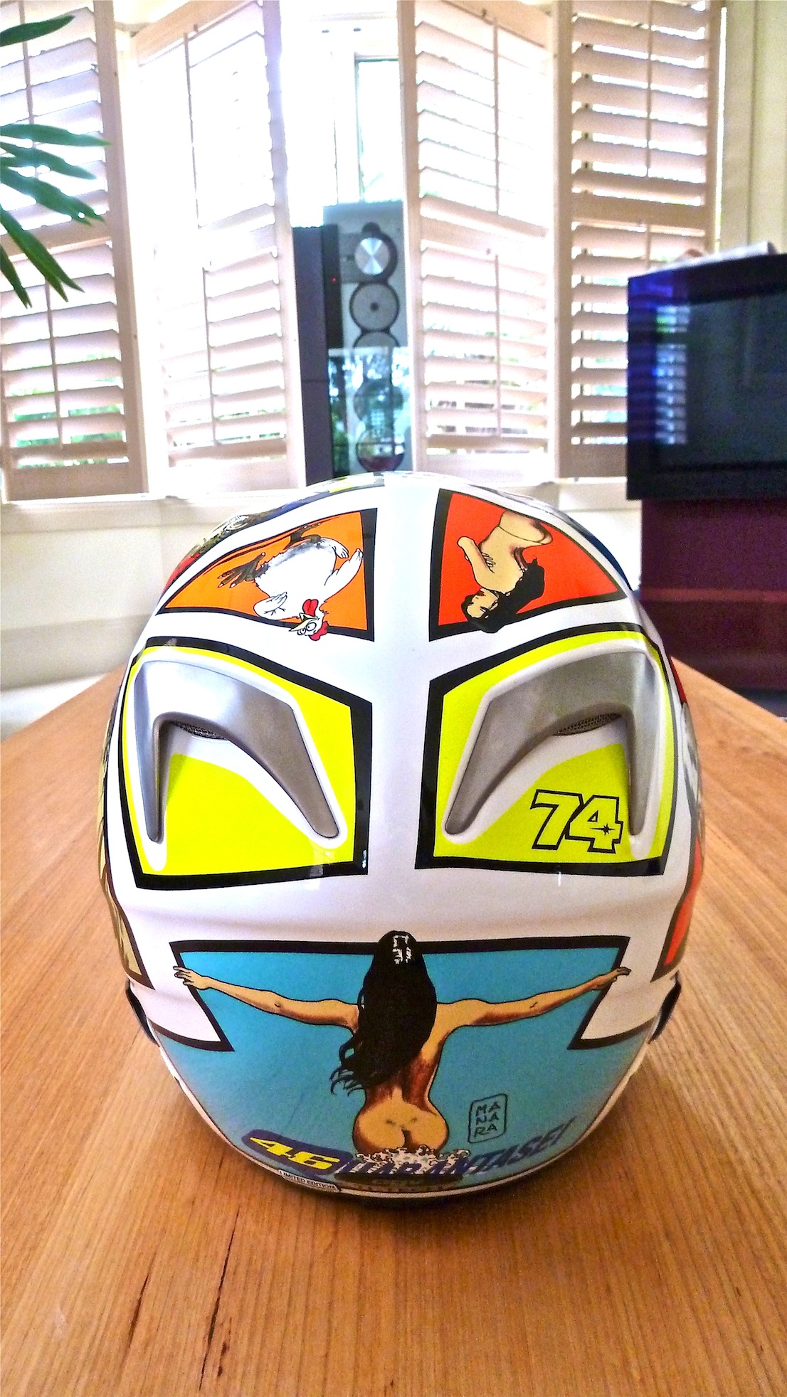 AGV Valentino Rossi’s Mugello 2006 Helmet by Milo Manara (New 